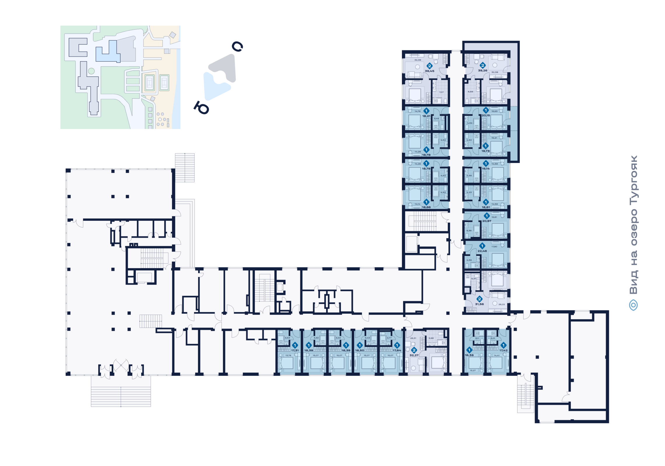 Подъезд 1. Этаж 1. Схема
