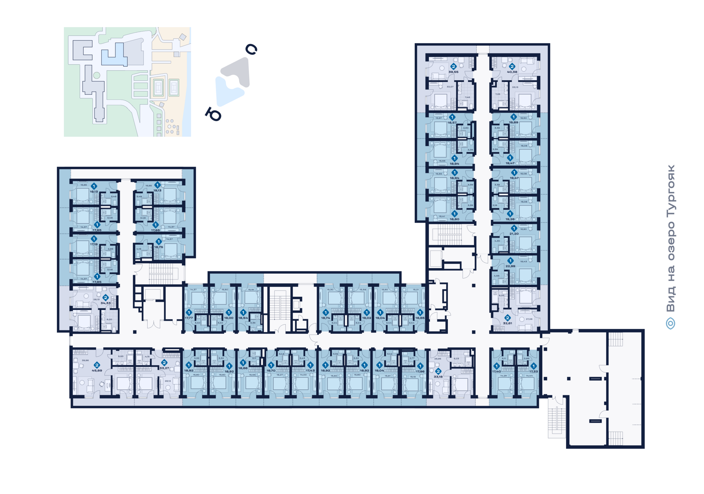 План этажа — апартаменты №442